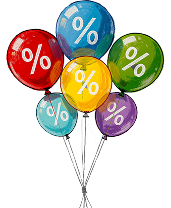 Кульки зі знижкою